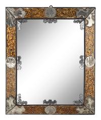 A Baroque Verre Eglomise Mirror