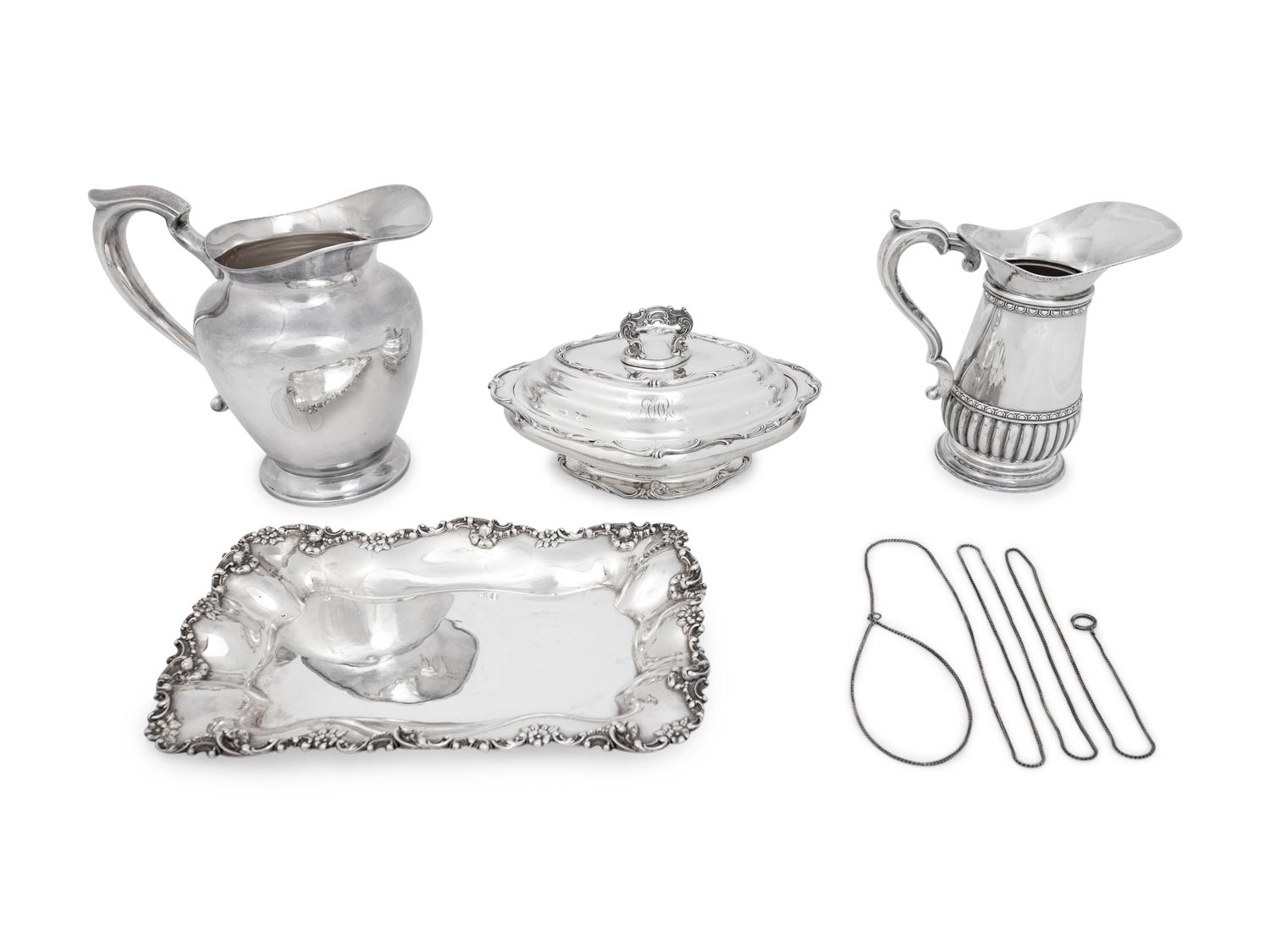 Five Silver Table Articles
