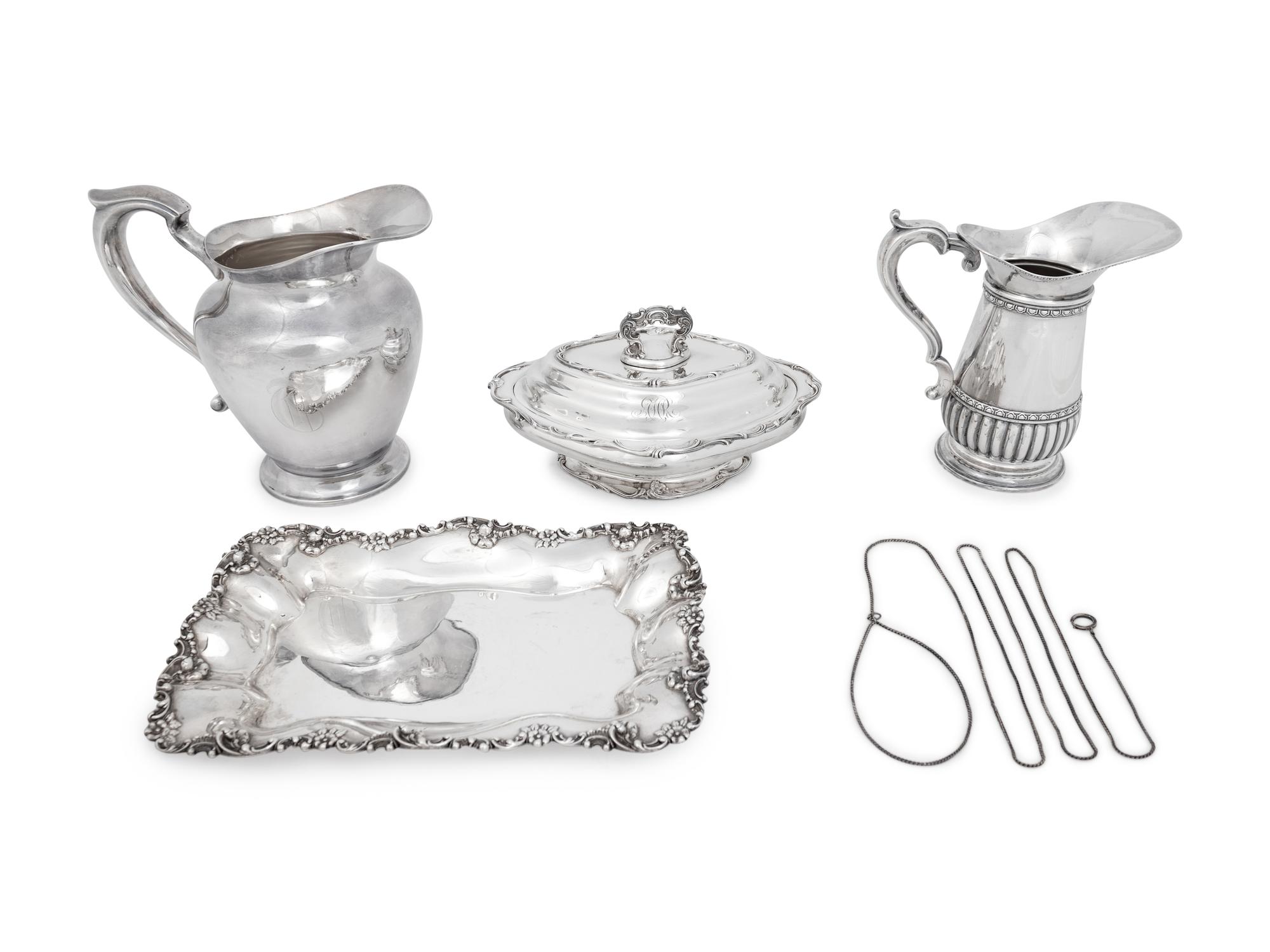 Five Silver Table Articles