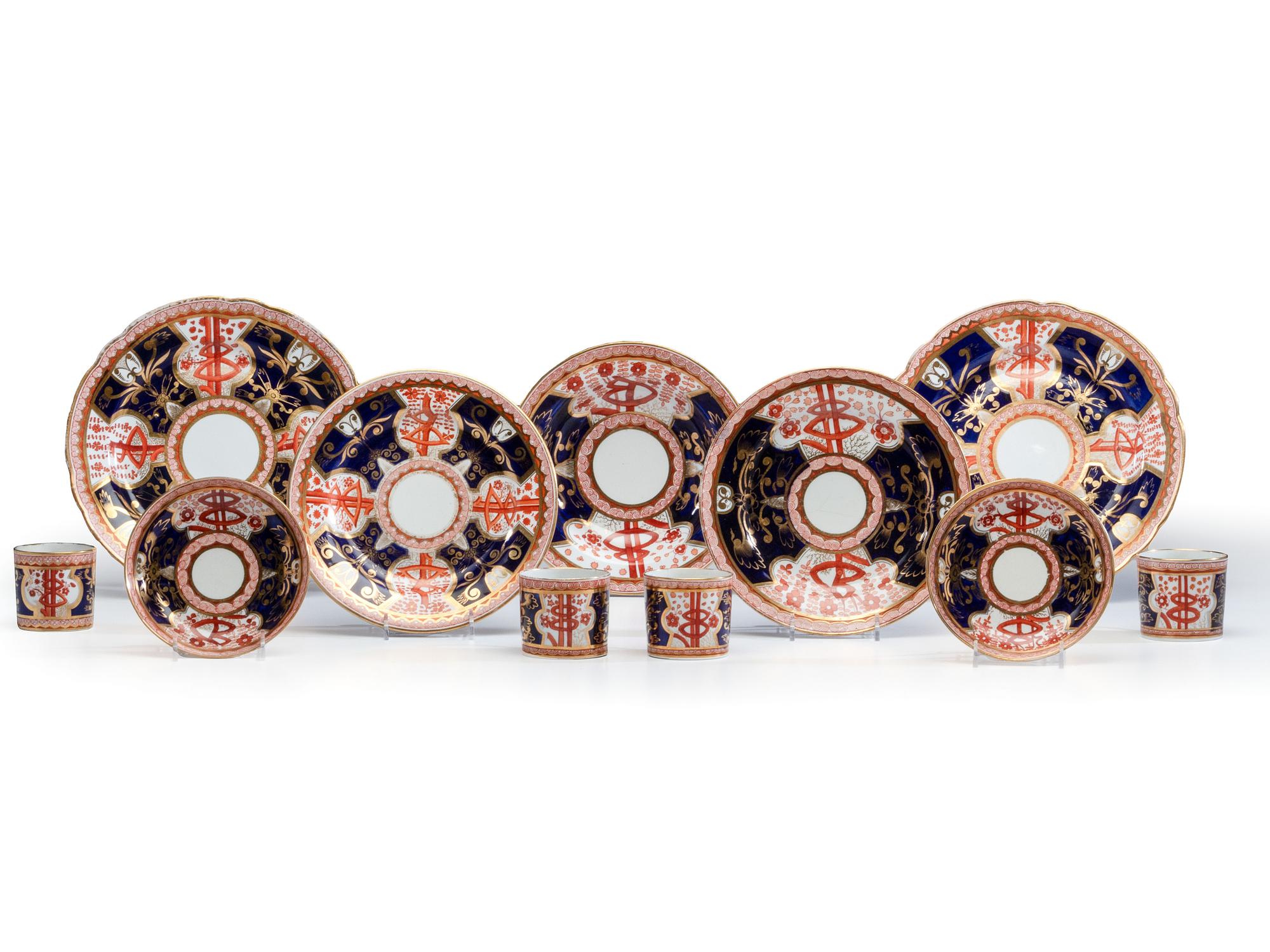 A Group of Spode 'Dollar' Pattern Wares and Other Imari Style Porcelain