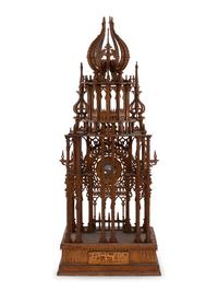 A Tramp Art Architectural Clock