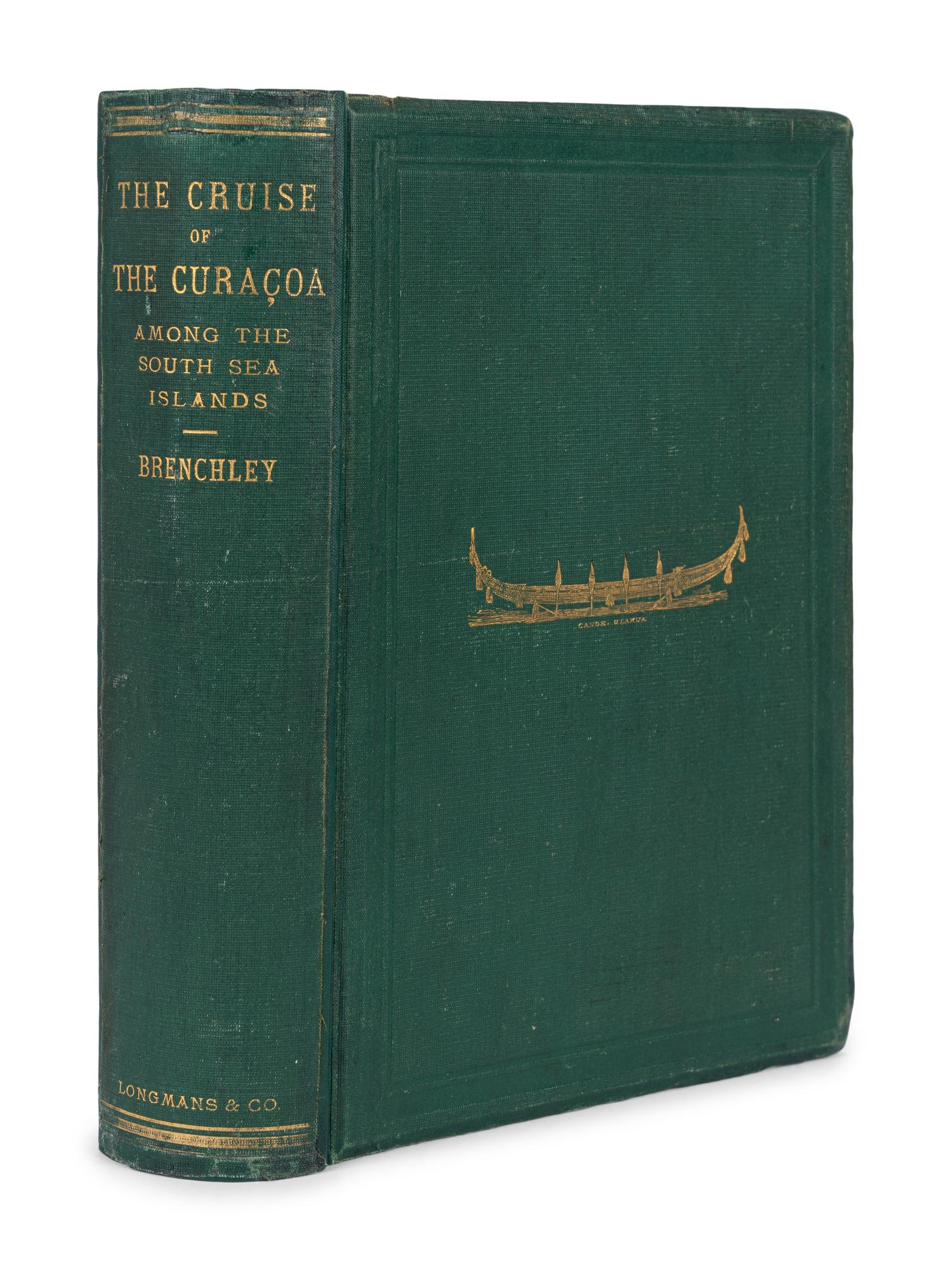 [EXPLORATION -- AUSTRALIA & NEW ZEALAND]. BRENCHLEY, Julius (1816-1873). Jottings During the Cruise of H.M.S. Curacoa Among the South Sea Islands in 1865 . London: Longmans, Green, and Co., 1873.