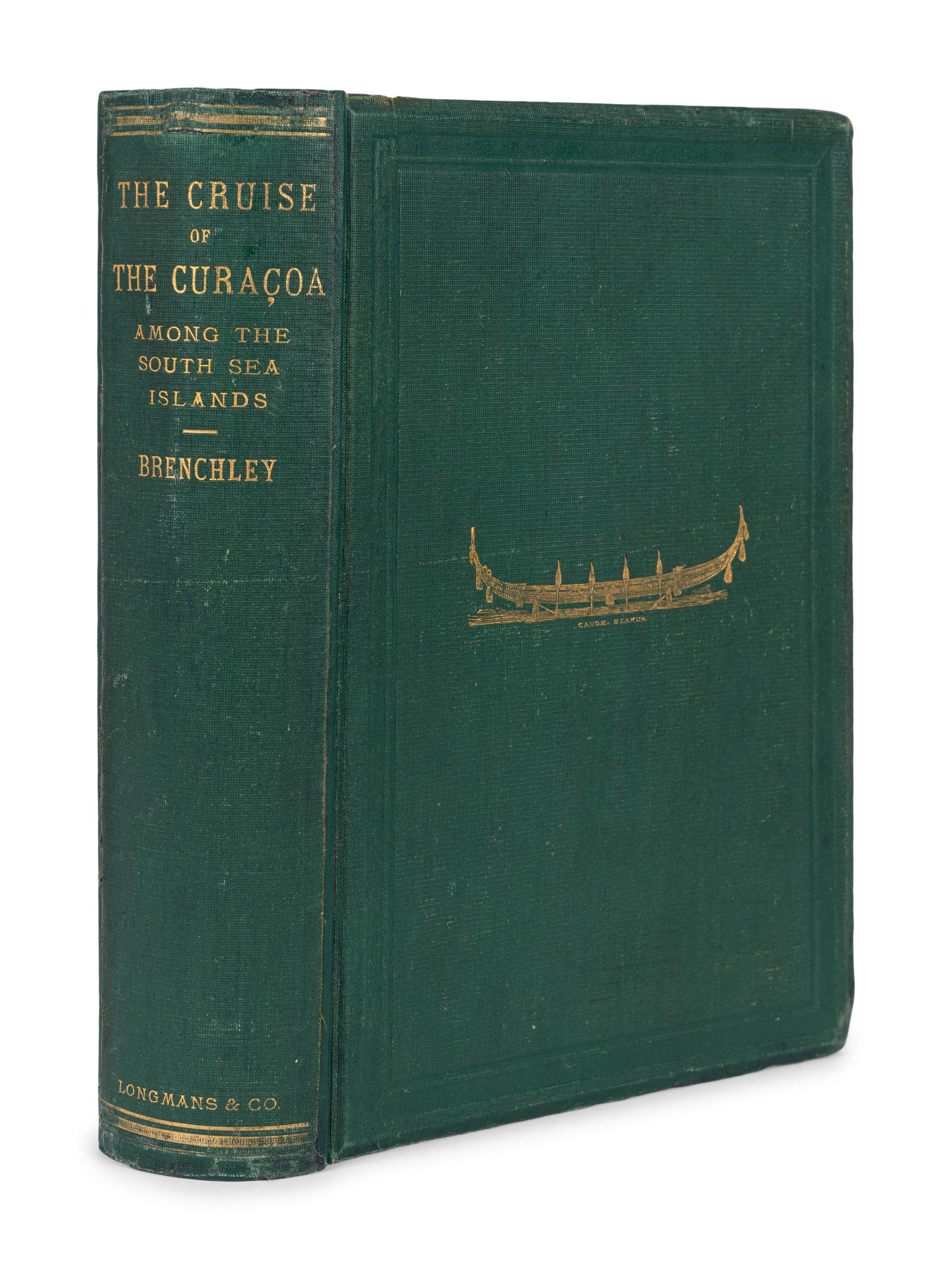 [EXPLORATION -- AUSTRALIA & NEW ZEALAND]. BRENCHLEY, Julius (1816-1873). Jottings During the Cruise of H.M.S. Curacoa Among the South Sea Islands in 1865 . London: Longmans, Green, and Co., 1873.