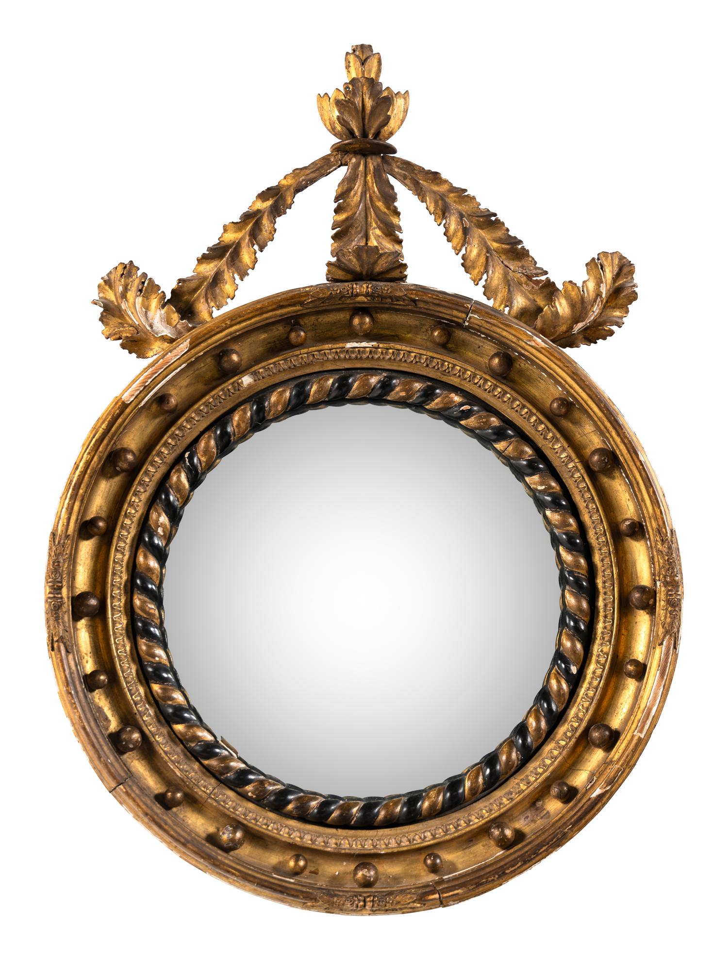 A Regency Giltwood Bullseye Mirror