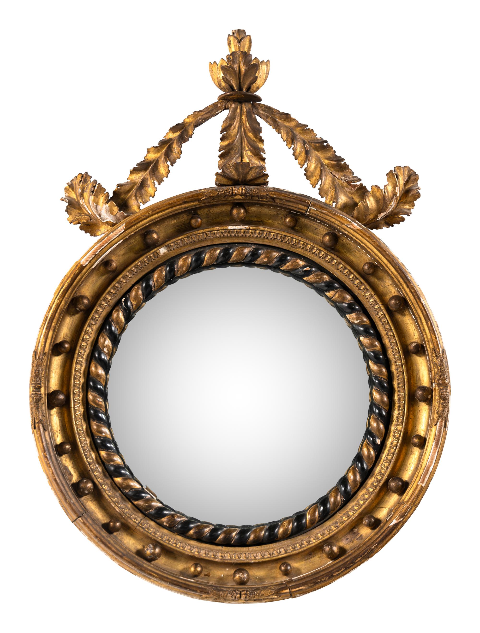 A Regency Giltwood Bullseye Mirror
