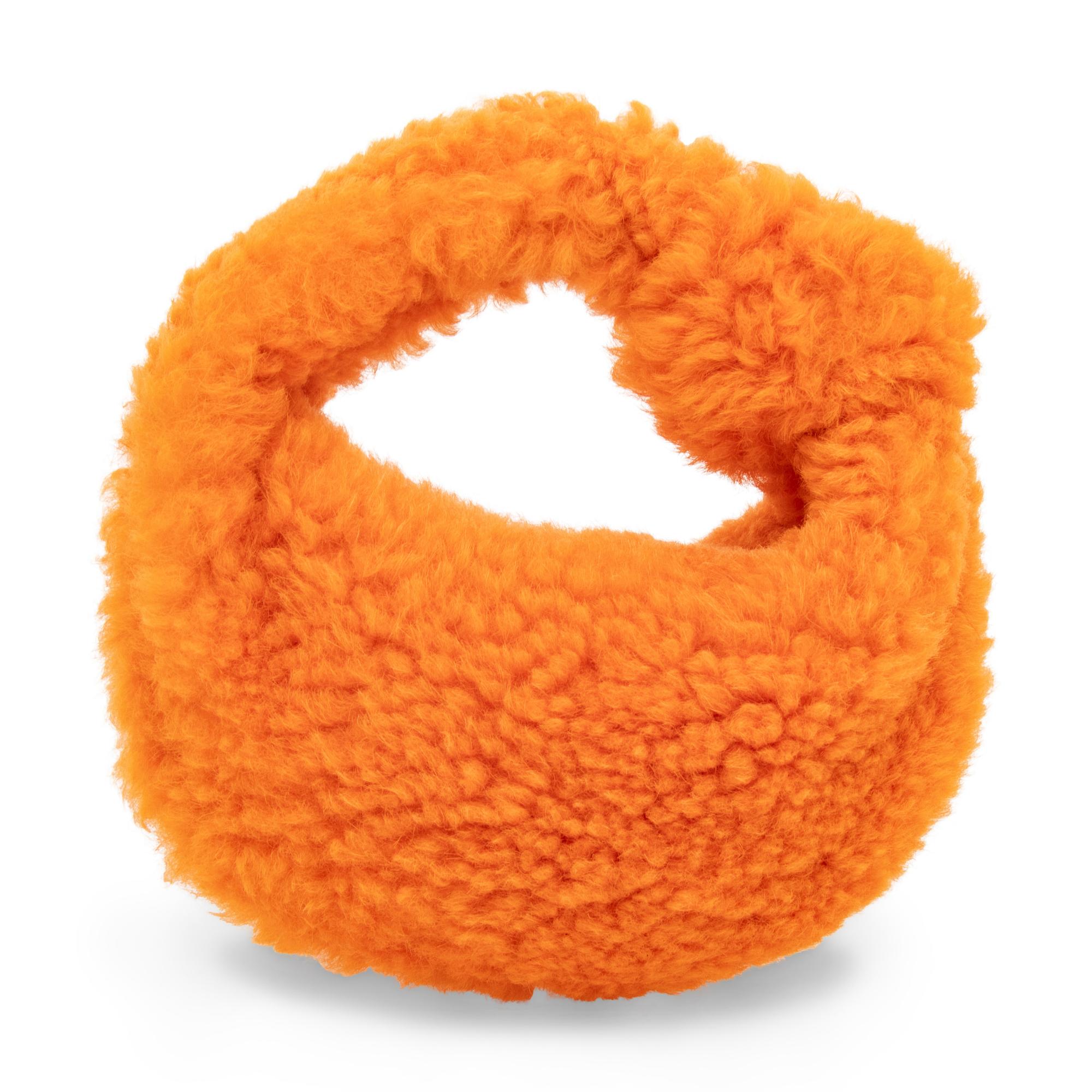 BOTTEGA VENETA, MINI JODIE IN ORANGE SHEARLING