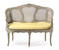 A Louis XV Painted Settee — 18TH/19TH CENTURY