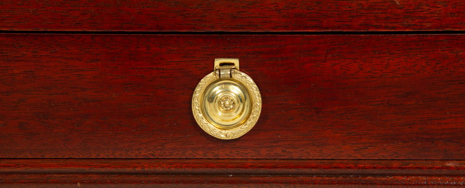 A Turned Mahogany Canterbury