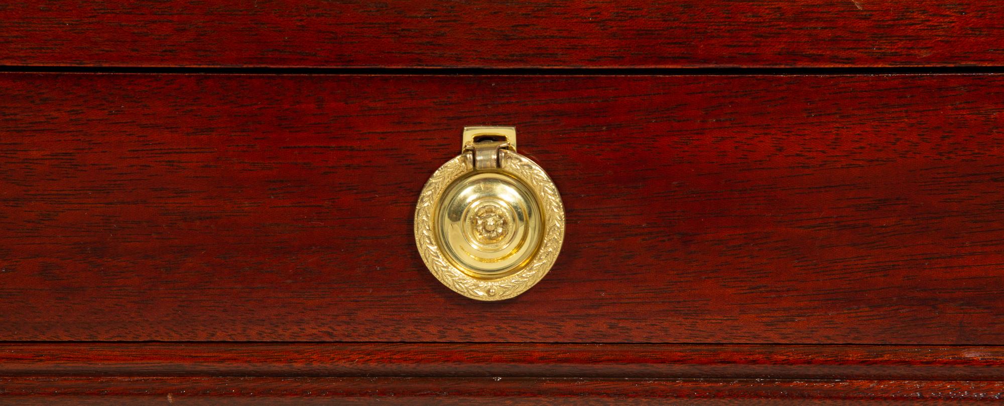 A Turned Mahogany Canterbury