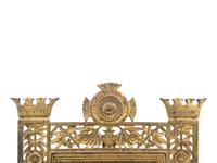 A Bradley and Hubbard Aesthetic Movement Cast Brass Table Mirror