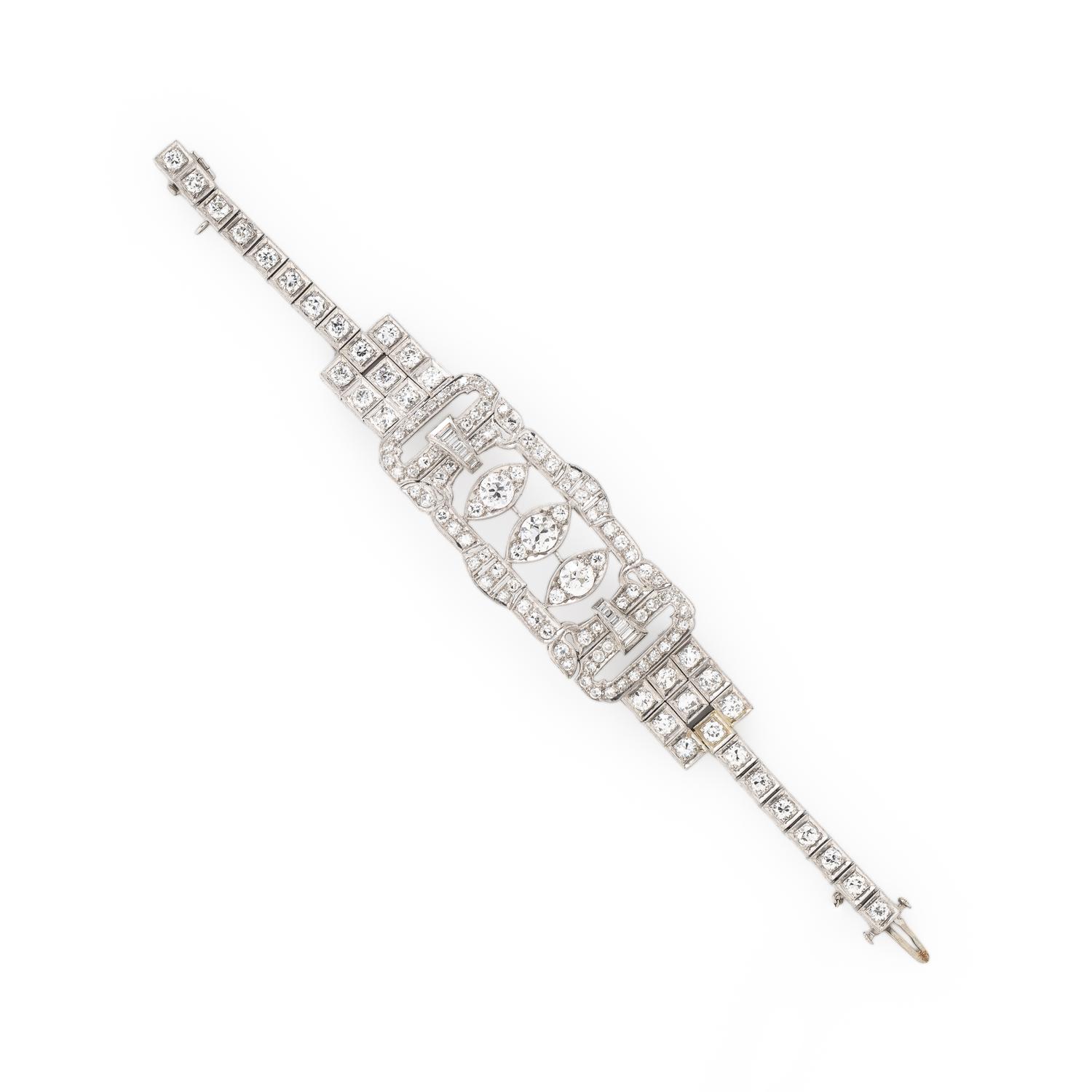 DIAMOND AND PLATINUM BRACELET