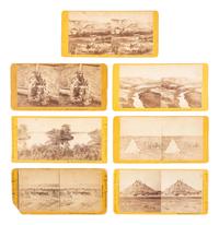 [WESTERN AMERICANA]. CARBUTT, photog. 7 stereoviews with western & Native American subject matter.