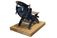 An Iron and Steel Printing Press 13" W x 11" D x 13" H — United States, Circa 1900