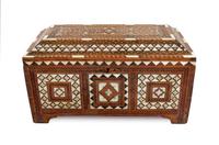 An Ottoman Mother-of-Pearl Inlaid Calligrapher's Chest