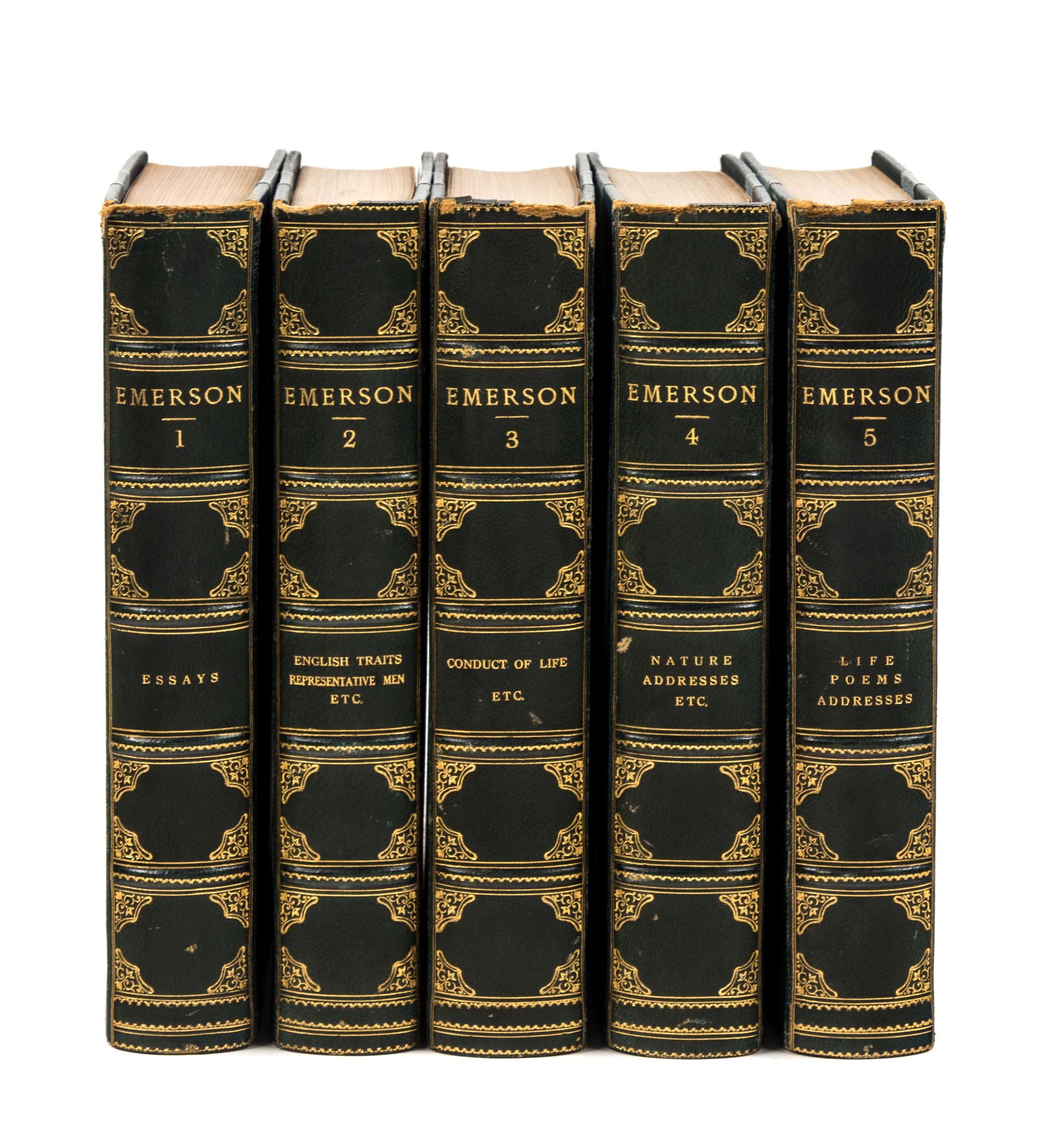 EMERSON, Ralph Waldo (1803-1882). Works. New York: Bigelow, Brown & Co., Inc., n.d.