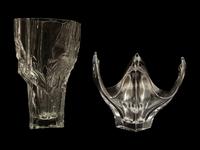A Cofrac Art Verrier Bowl and a Tapio Wirkkala Vase — Mid-20th Century
