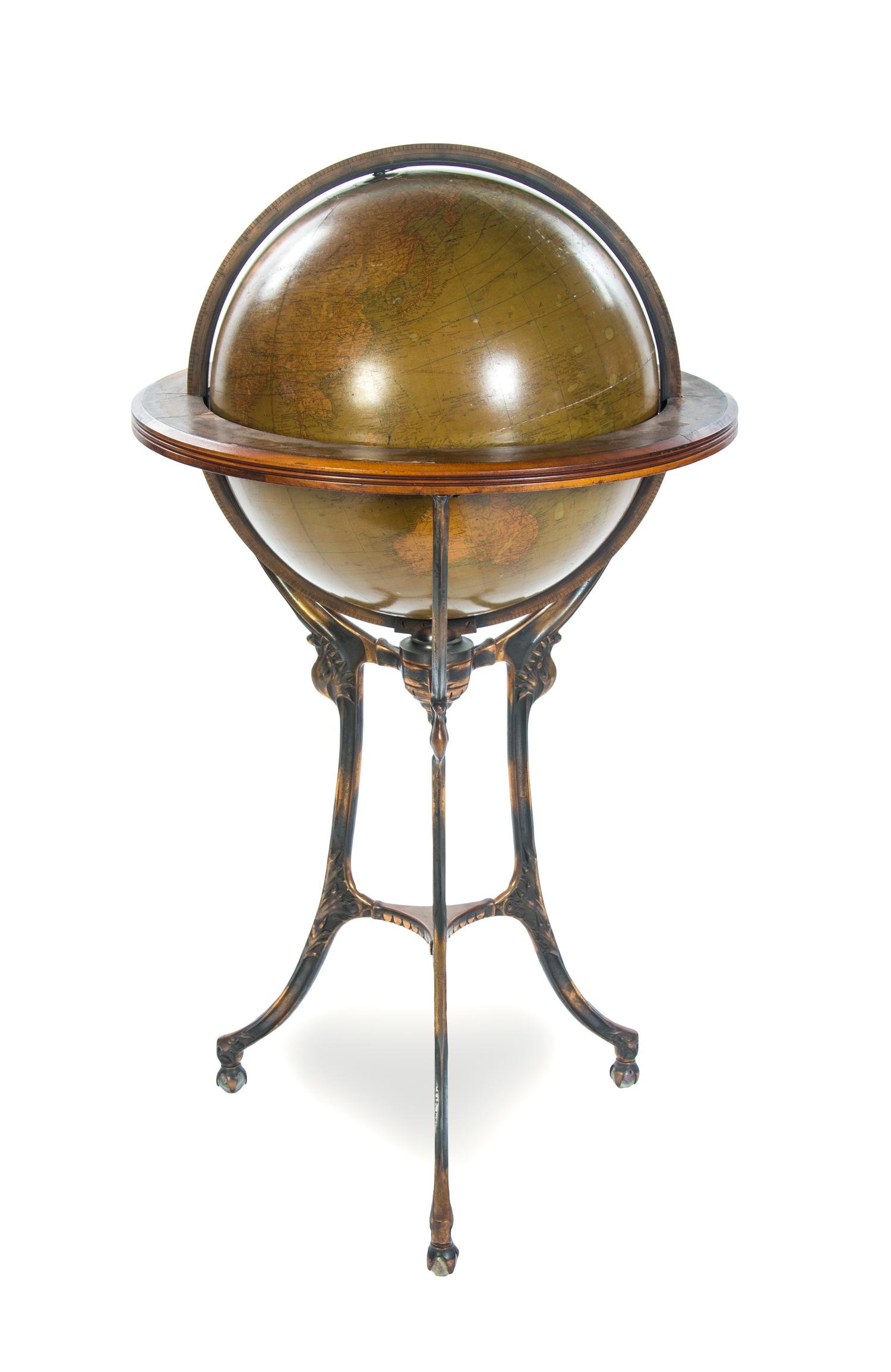 An American Library Globe, ANDREWS, Diameter 18 inches. — ANDREWS,
