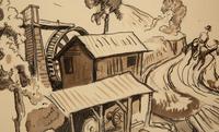 Saw Mill & Cornmeal & Grinder - Custom Grinding on Saturdays , c. 1928