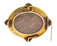 A Victorian Onyx, Pearl and Enamel Mourning Pendant/Brooch, Circa 1868, 8.80 dwts.