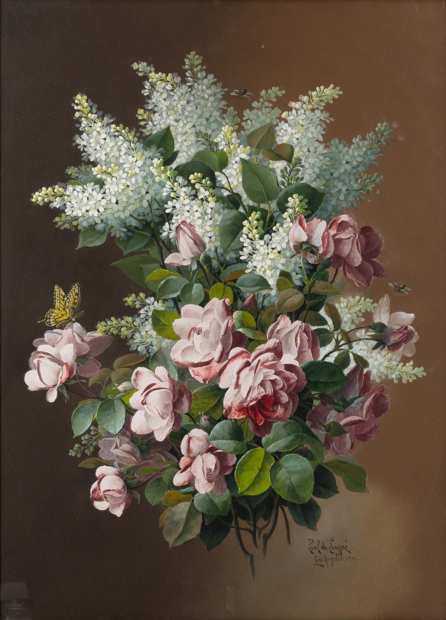 White Lilacs and Pink Roses , 1903