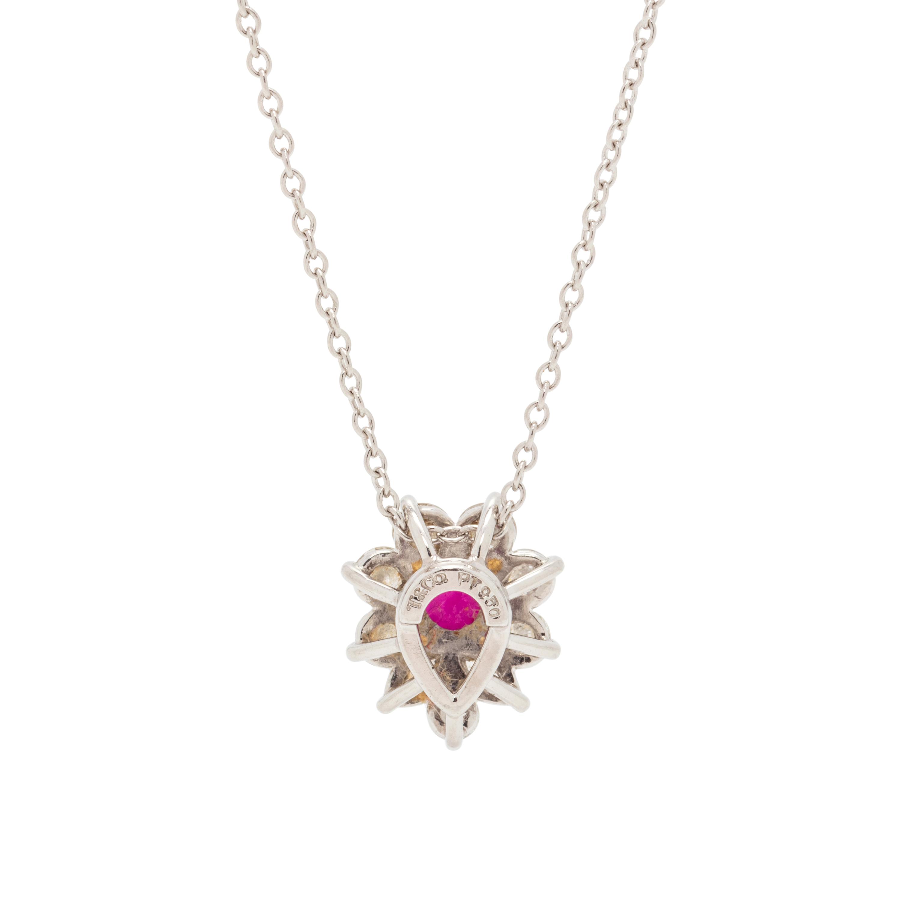 TIFFANY & CO., RUBY AND DIAMOND NECKLACE