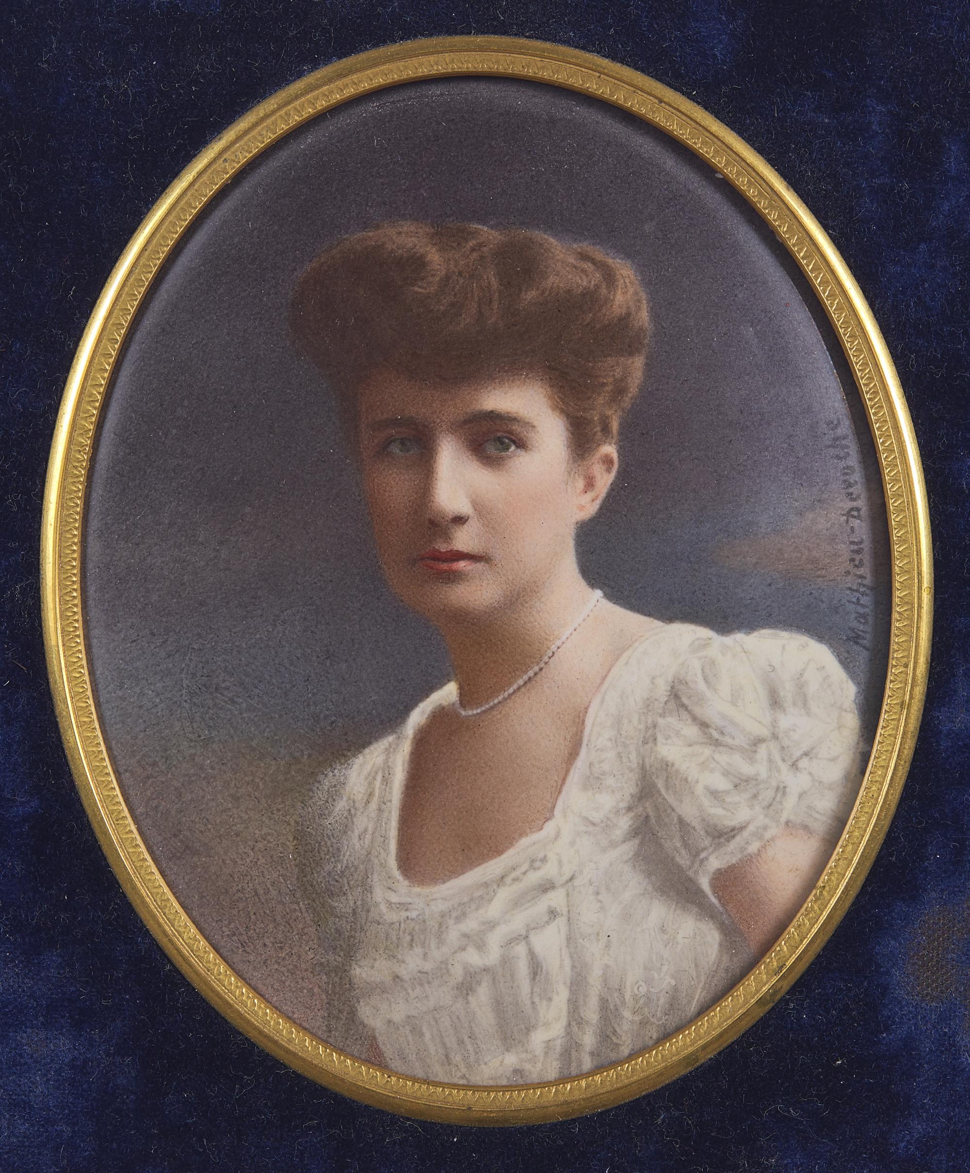Mathieu Deroche (French, active 1866-1904), A Portrait Miniature of a Lady