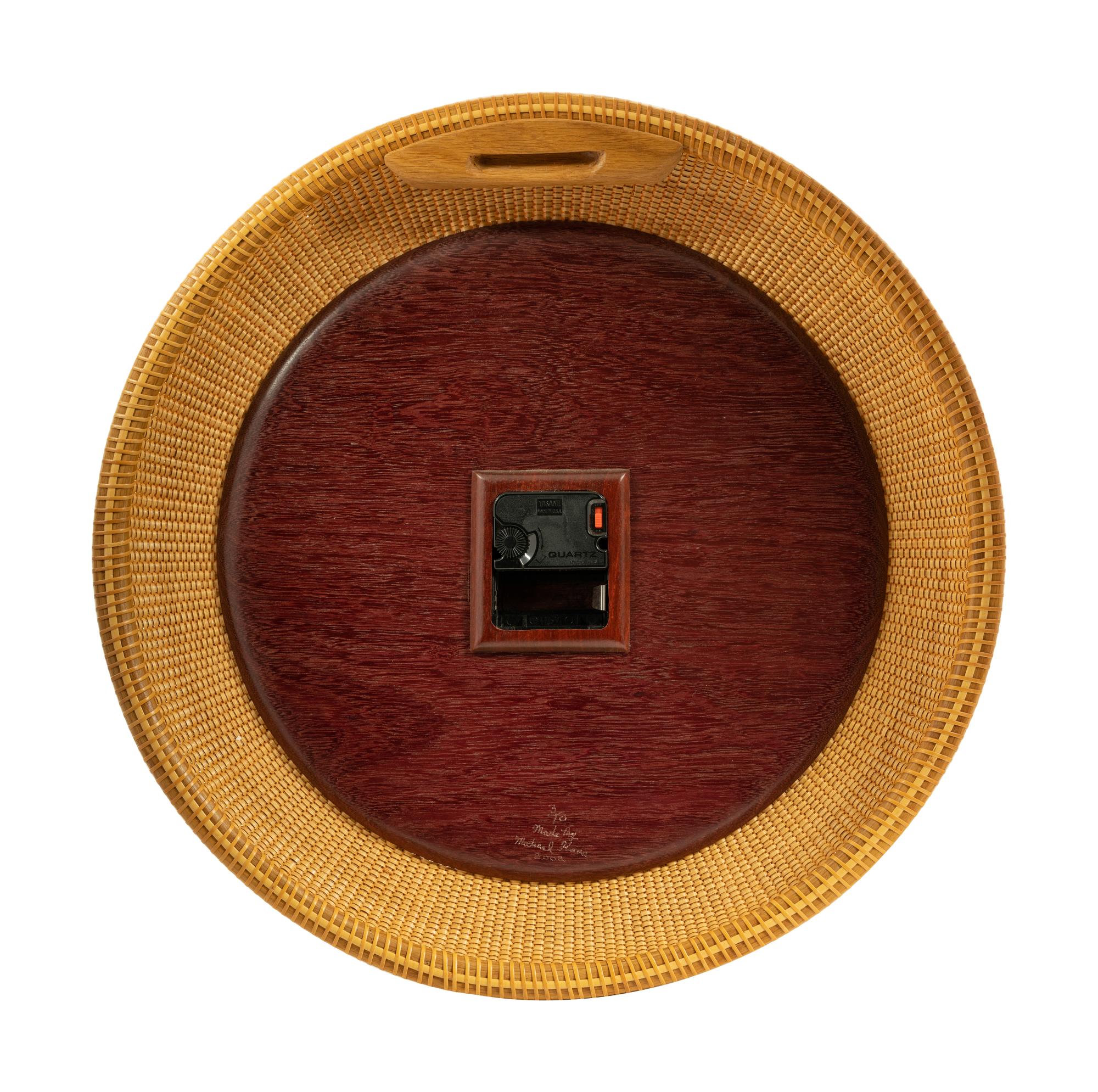 A Nantucket Basket Style Wall Clock