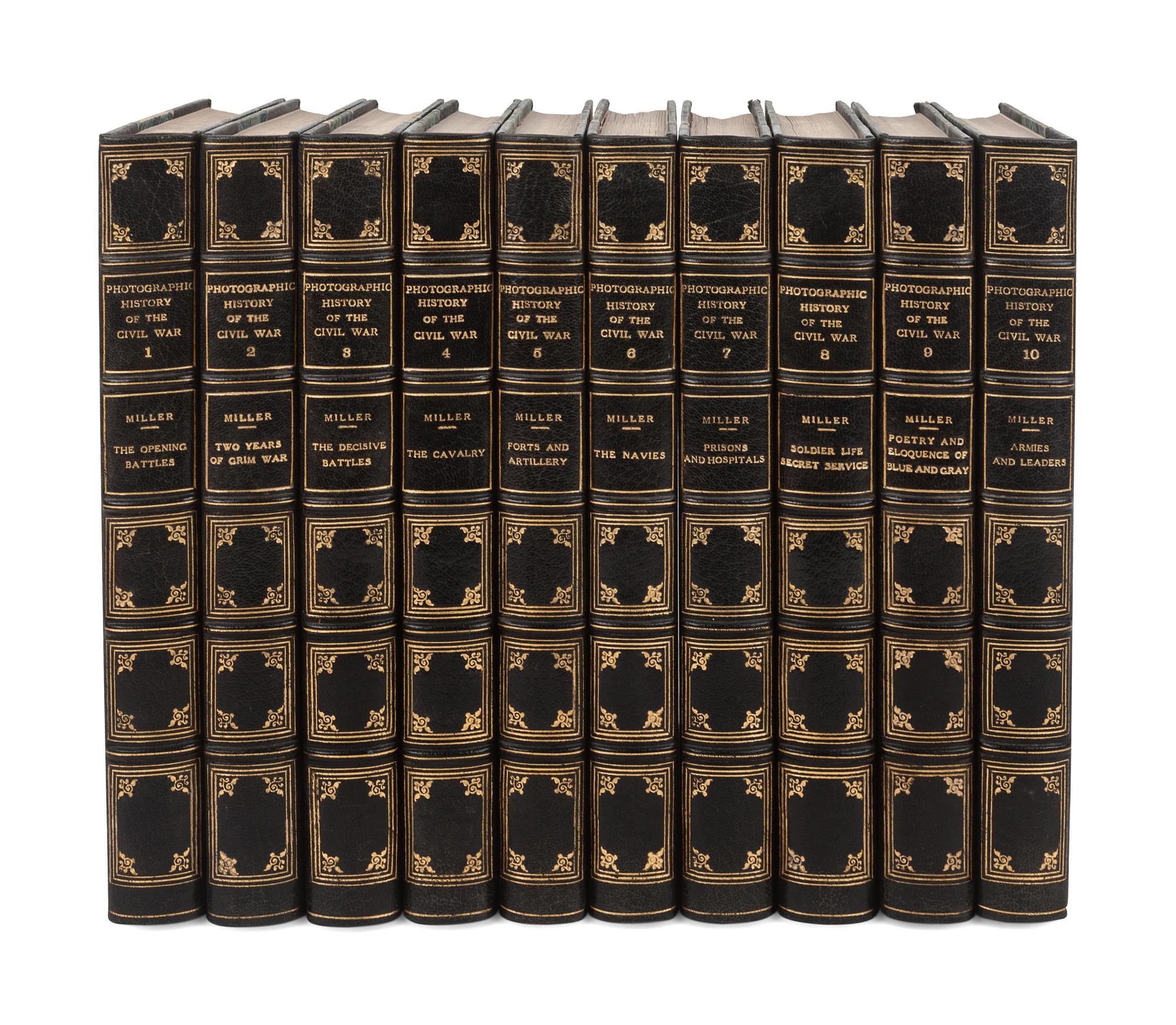 [CIVIL WAR]. MILLER, Francis Trevelyan, editor (1877-1959). Photographic History of the Civil War. New York: The Review of Reviews Co., 1911-1912.