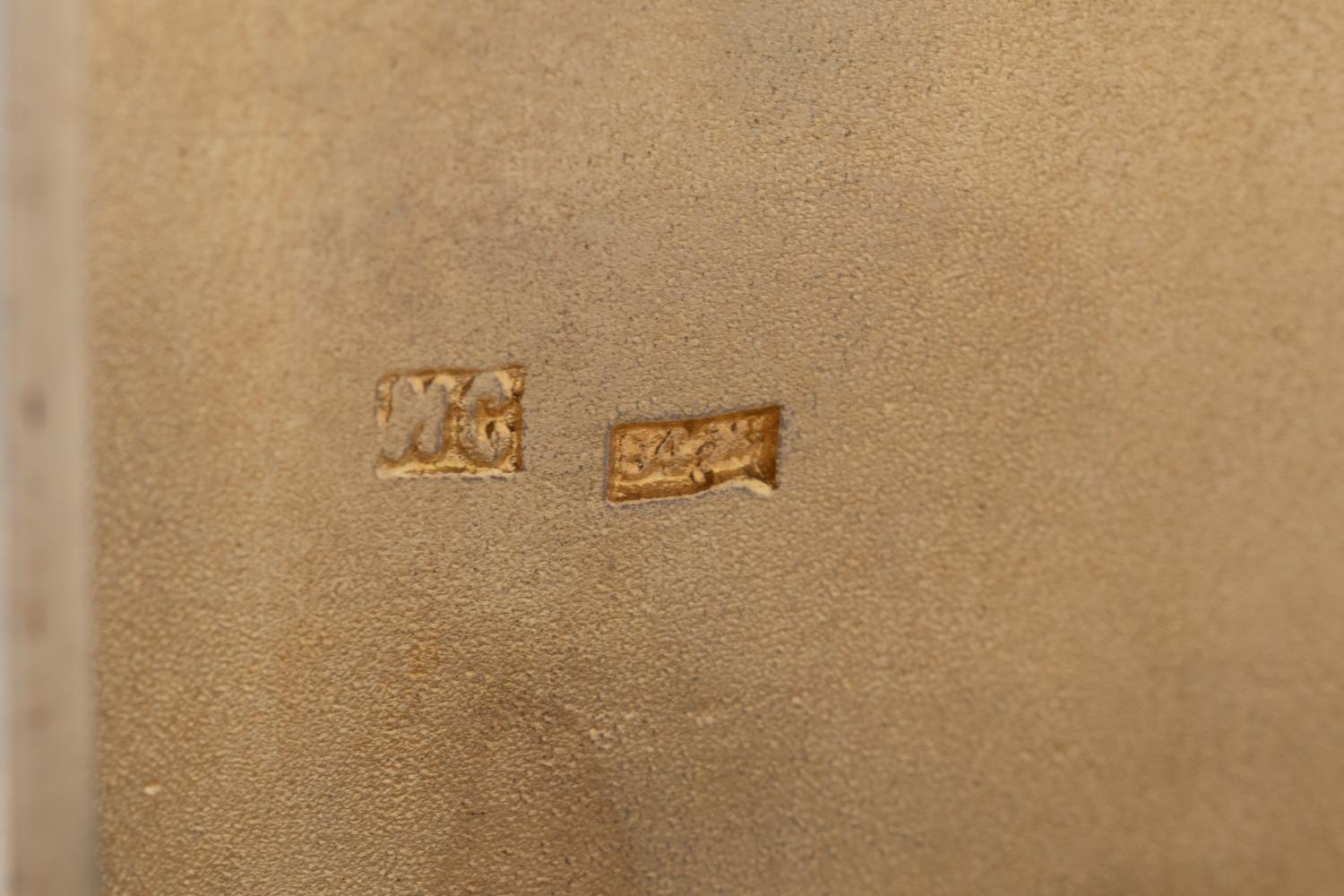 A Russian Silver-Gilt and Enameled Cigarette Case