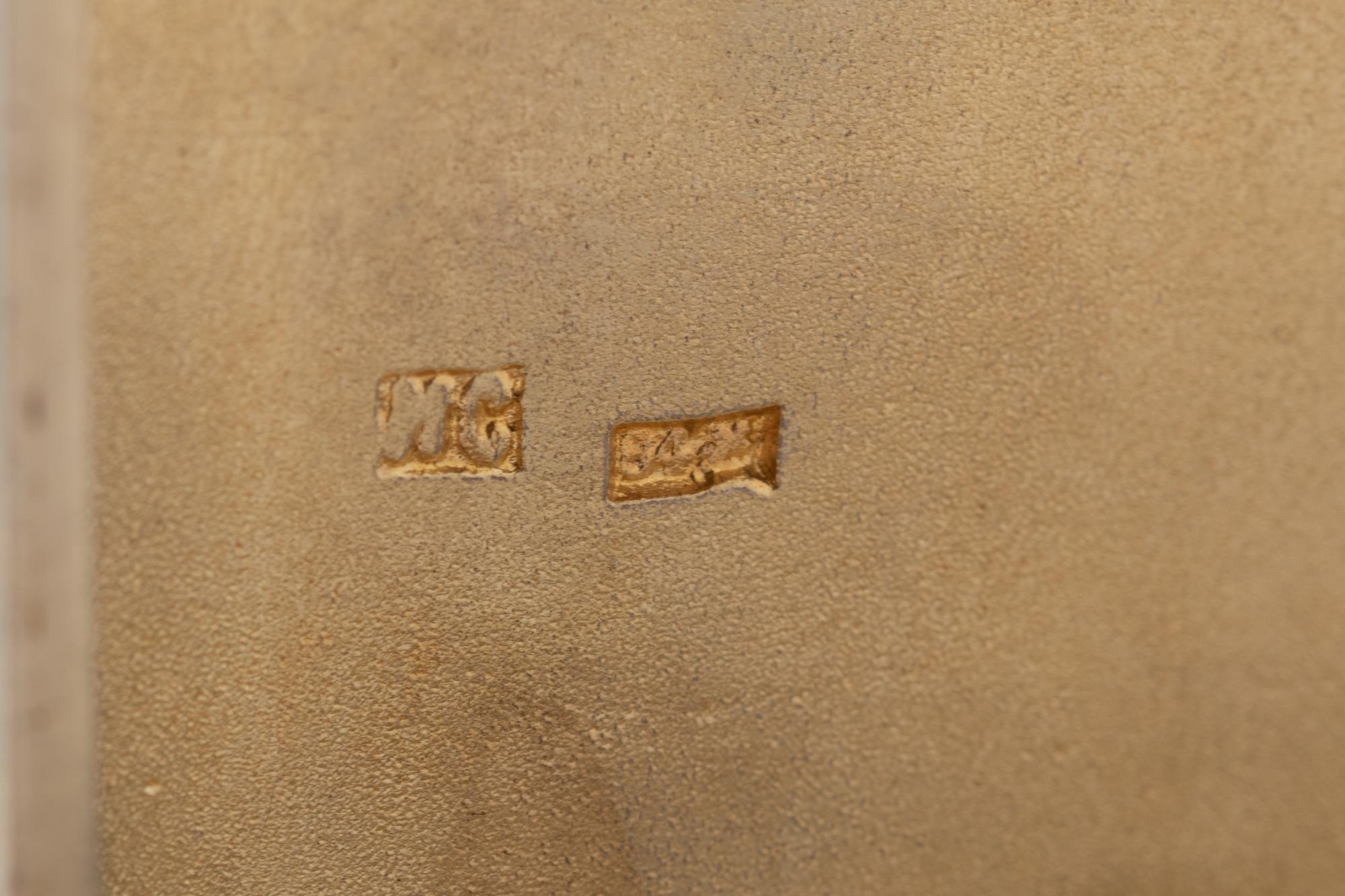 A Russian Silver-Gilt and Enameled Cigarette Case