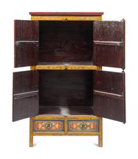 A Tibetan Painted Cabinet