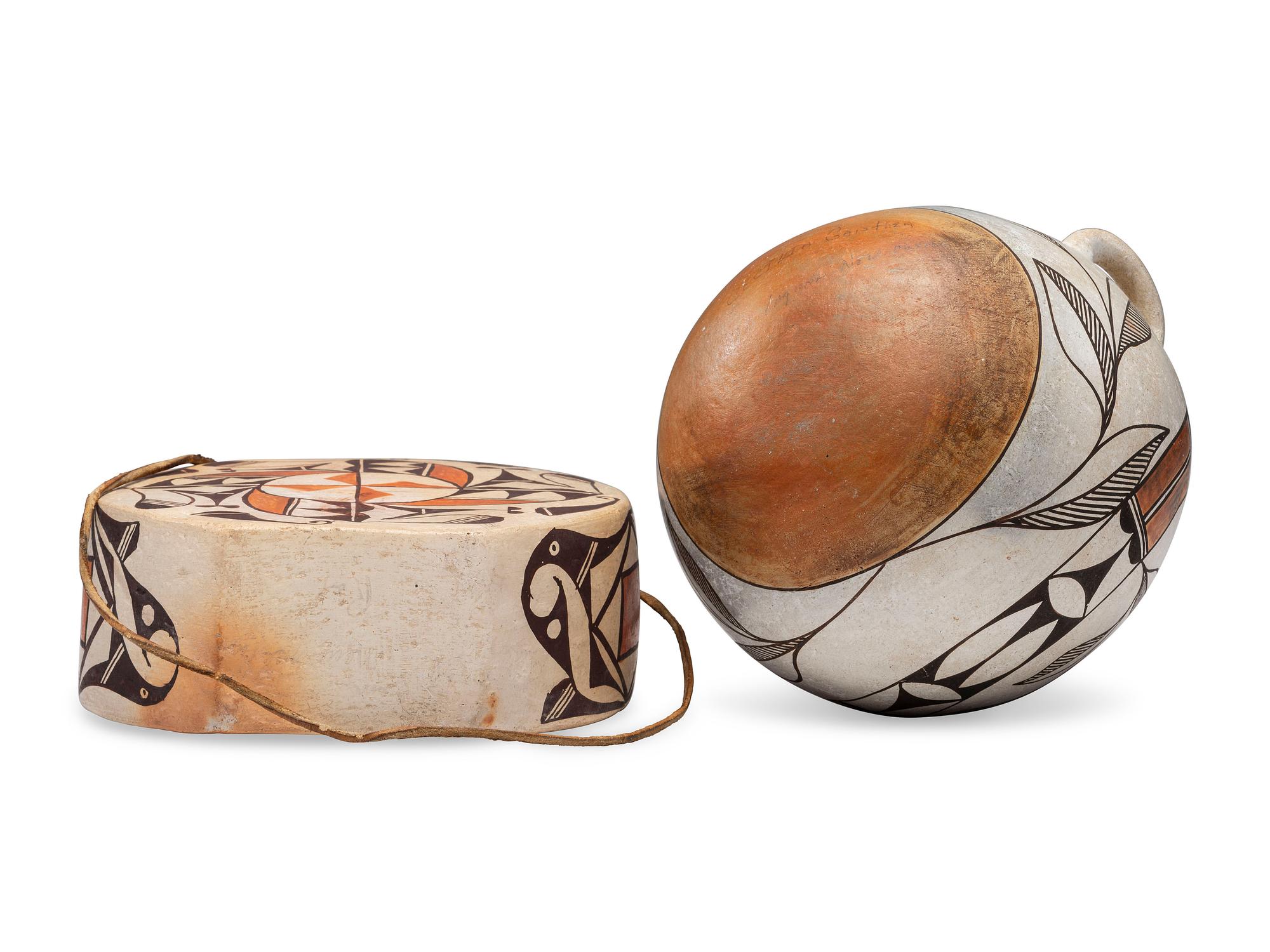 Acoma Pottery Canteens
