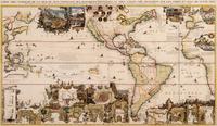 CHATELAIN, Henri Abraham (1684-1743). Carte Tres Curieuse de la Mer du Sud. Contenant des Remarques Nouvelles et Tres Utiles non Seulement sur les Ports et Iles de Cette Mer . Amsterdam, 1719.