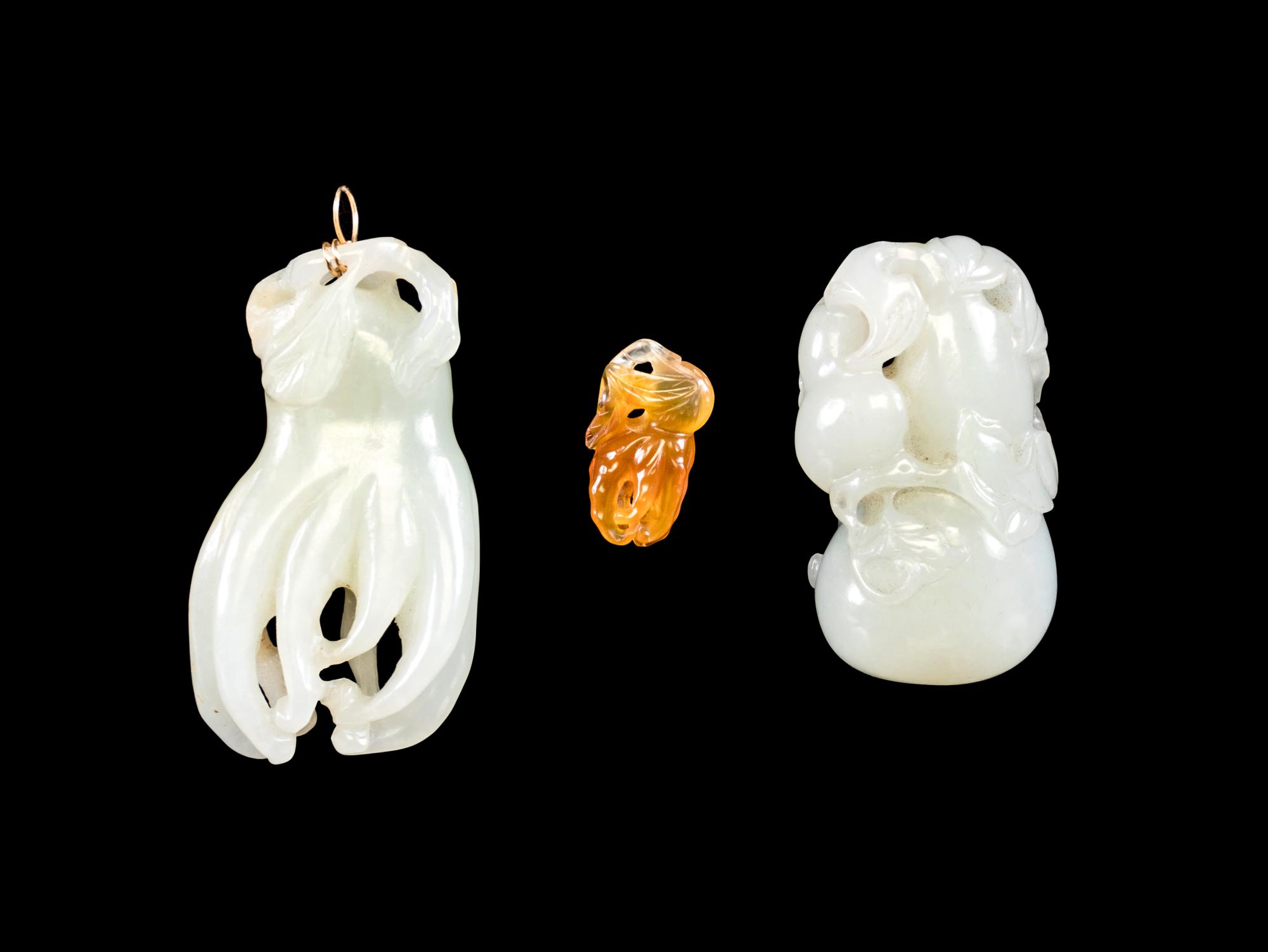 Two White Jade Carvings