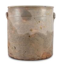 A Cobalt Decorated Five Gallon Stoneware Crock