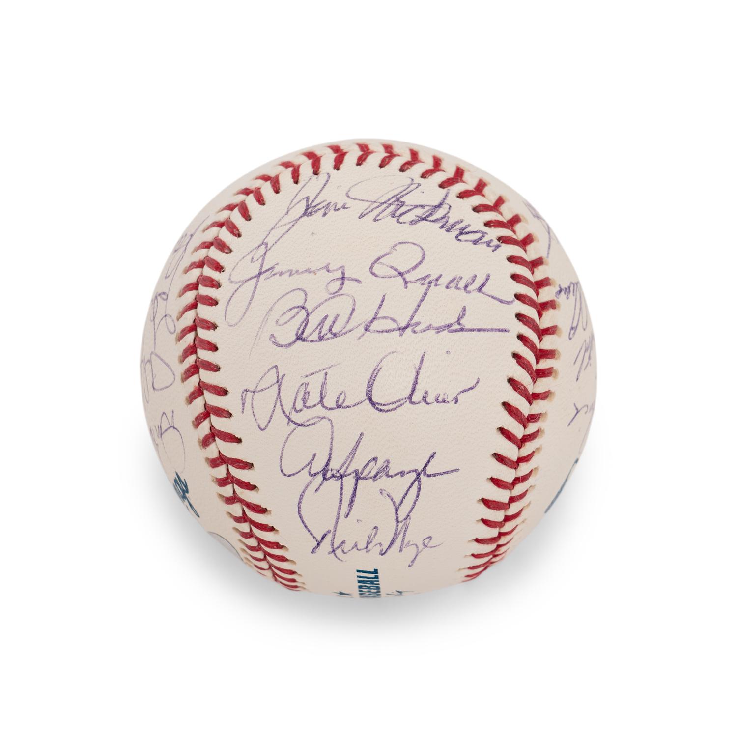 A 1969 Chicago Cubs Team Signed Autograph Baseball - 17 Signatures (Beckett Authentication Services)