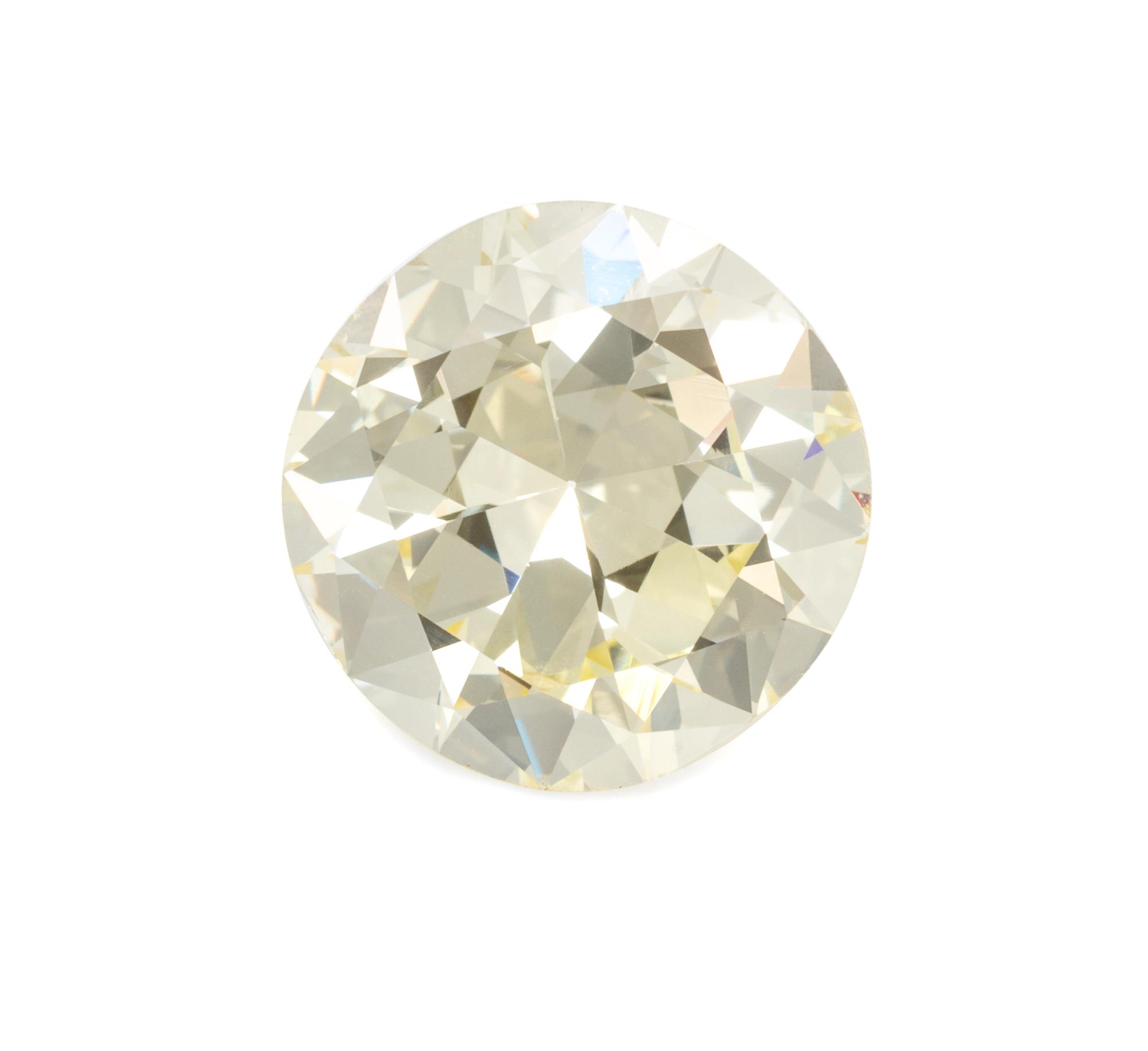 A 5.25 Carat Round Brilliant Cut Diamond,