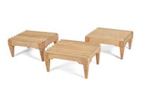 A Teak Outdoor Nine-Piece Furniture Suite