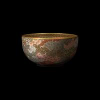 A Japanese Satsuma-Type Small Cabinet Vase and a Bowl, Seikozan, Meiji Period