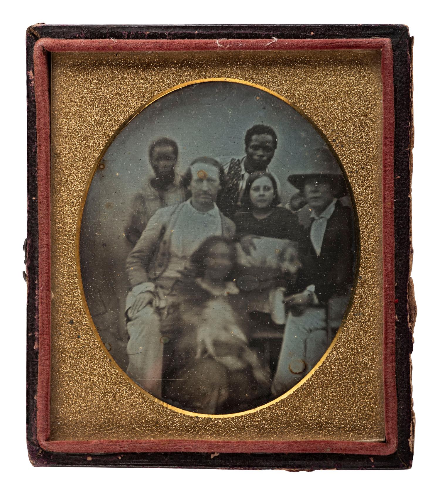 [EARLY PHOTOGRAPHY]. A collection of images associated with South Carolina doctor and plantation owner Sidney Smith, including what may be the earliest known images of an identified plantation and enslaved African Americans posed with their owner.