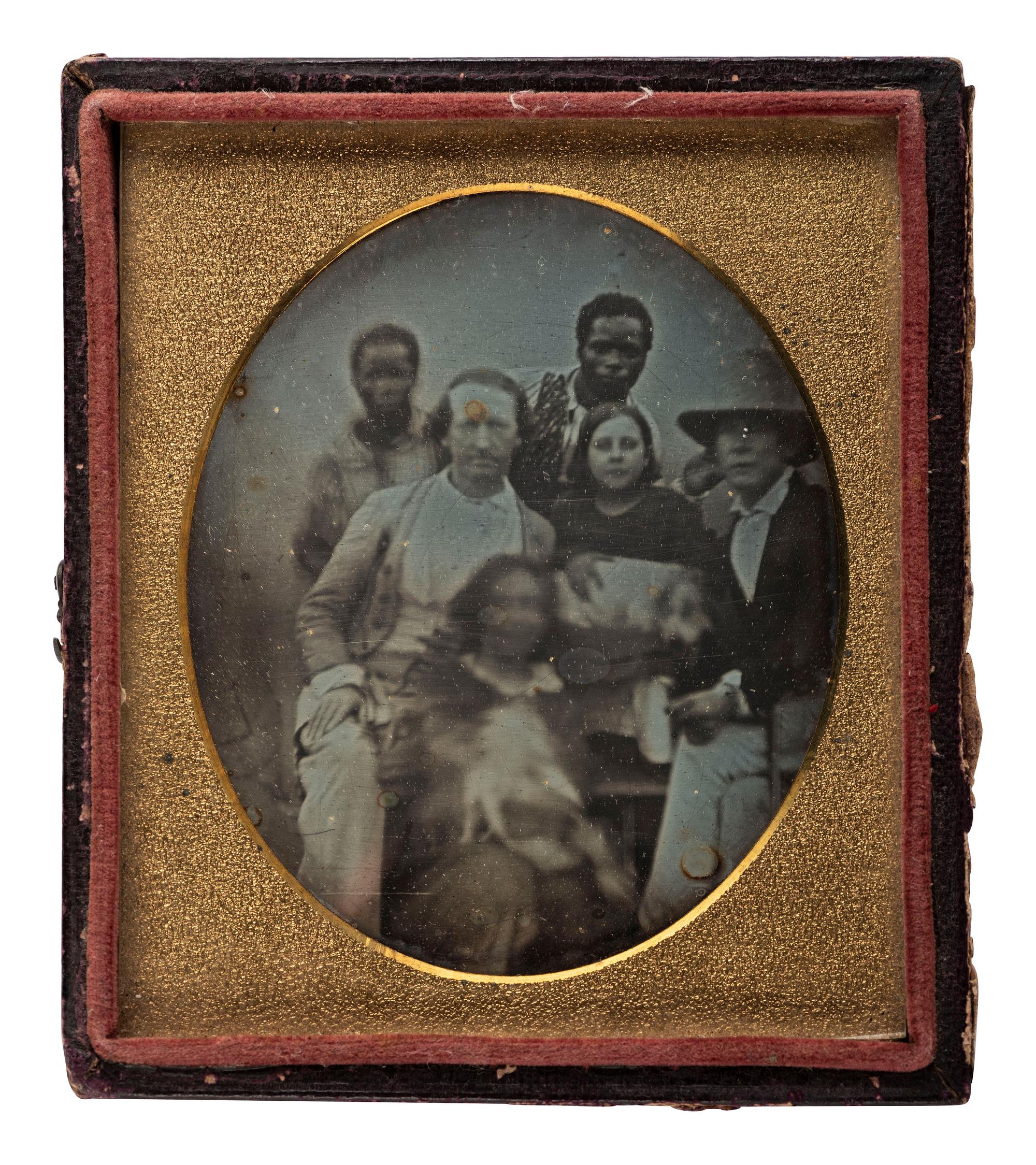 [EARLY PHOTOGRAPHY]. A collection of images associated with South Carolina doctor and plantation owner Sidney Smith, including what may be the earliest known images of an identified plantation and enslaved African Americans posed with their owner.