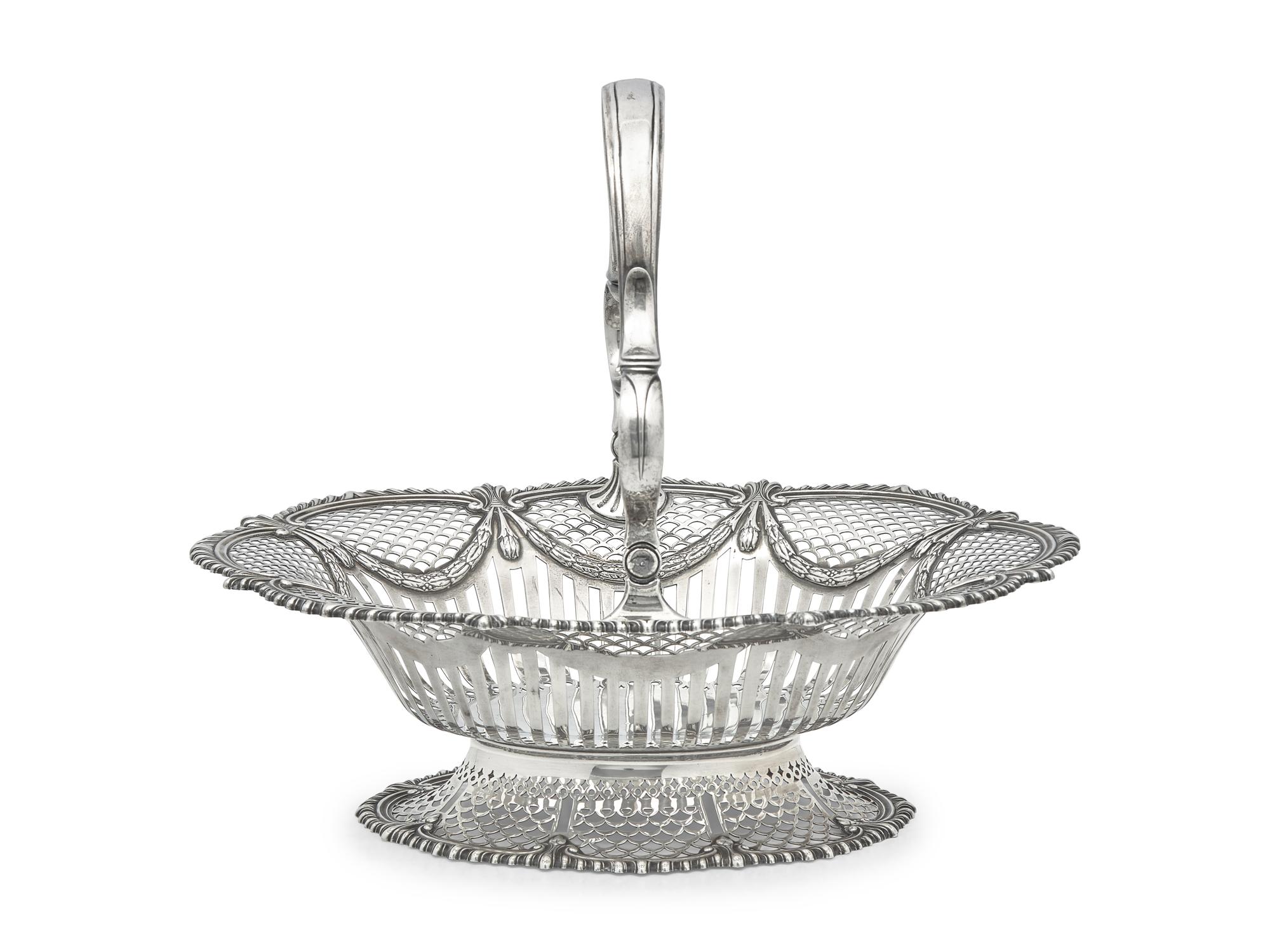 A Tiffany and Co. Silver Cake Basket