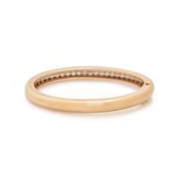 YELLOW GOLD AND DIAMOND BANGLE BRACELET