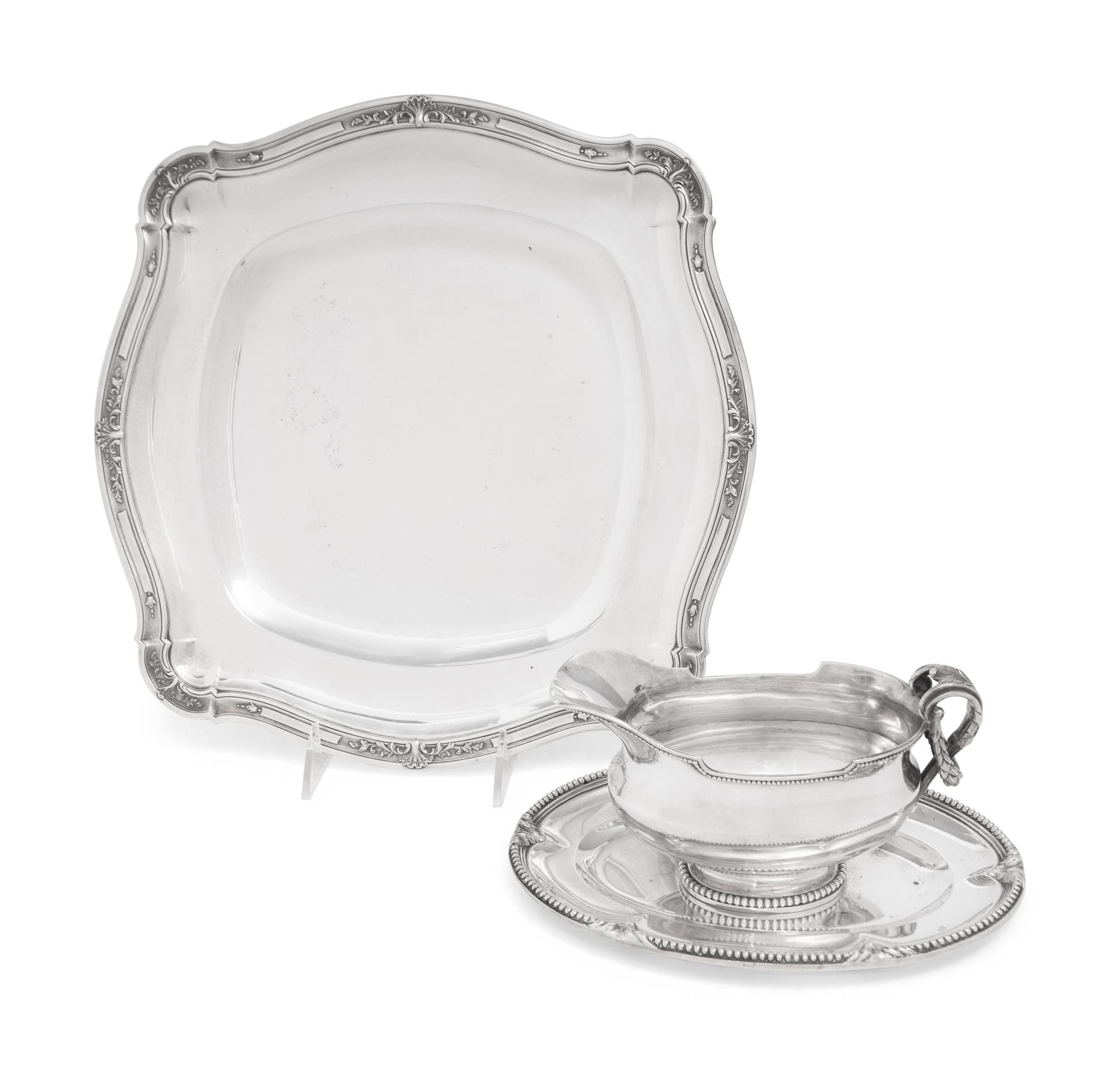 Two Continental Silver Table Articles