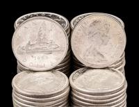[CANADA] A Large Collection of Silver$1 and Commemorative Silver Coins