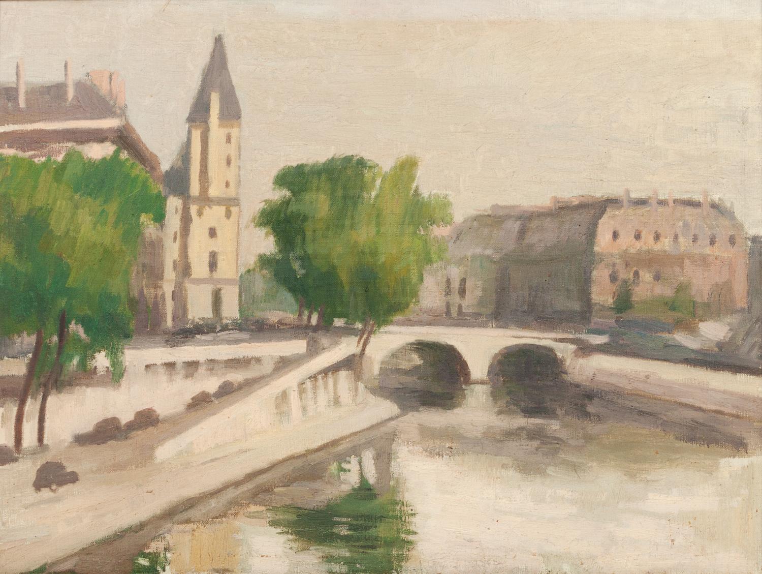 Ernst Neumann, (Canadian, 1907-1956), Pont St. Michael, Paris