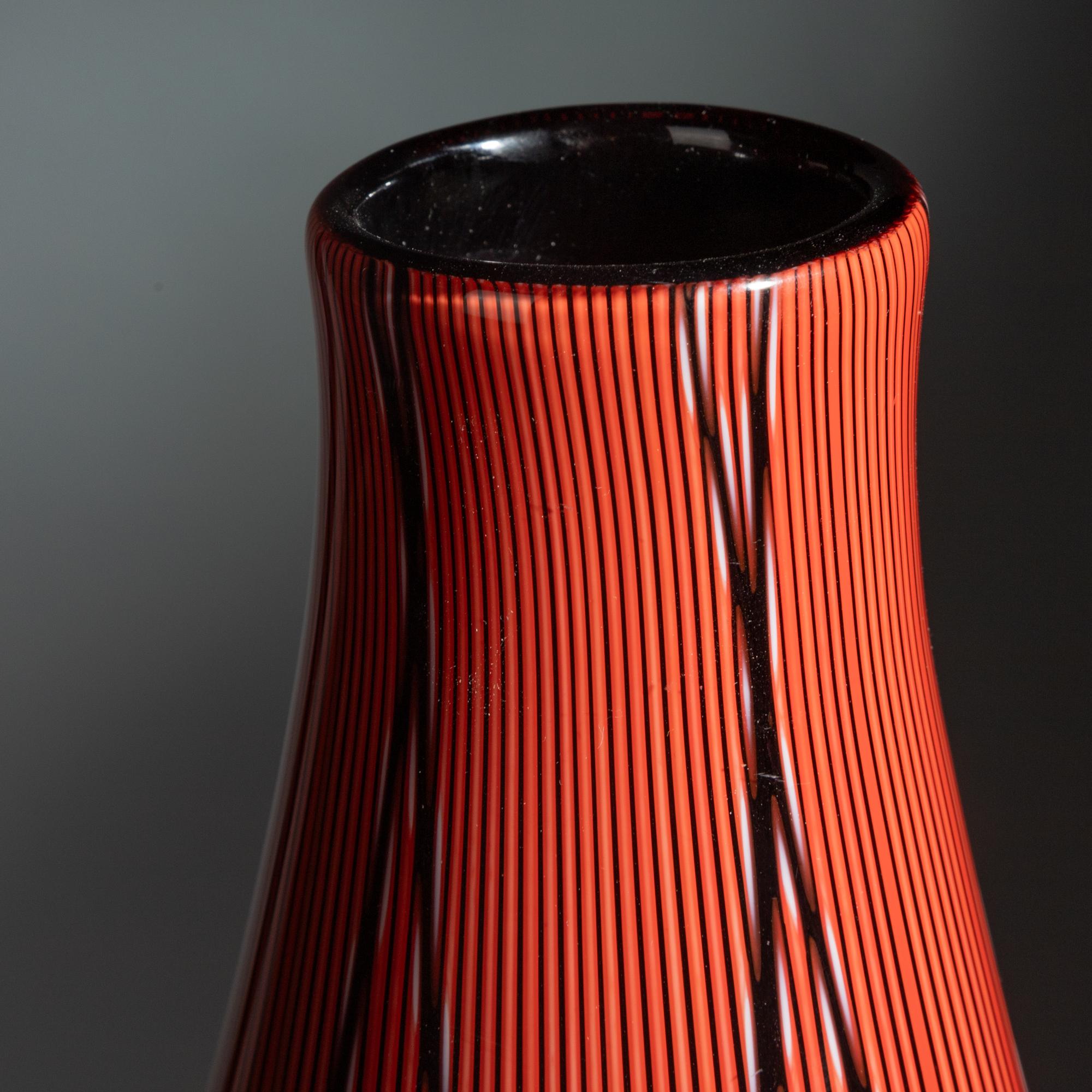 Blown Glass Vase, c. 1988 Effetre International, Italy