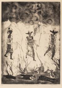 Clara Mairs, (American, 1878-1963), A group of three works:Baby Moses, Cow Farm, and Shadrack, Meshack, Abednego