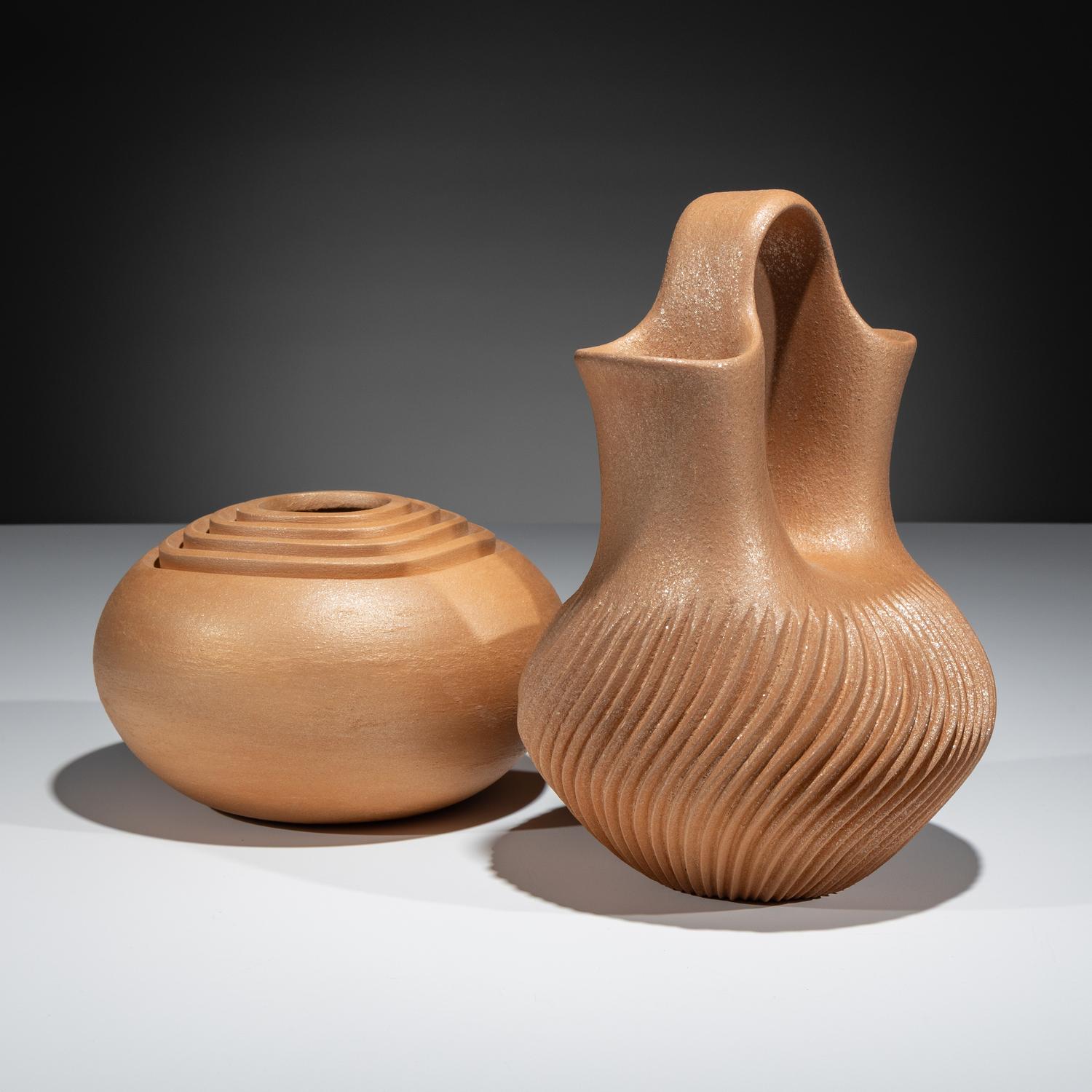 Pottery Wedding Vase and Jar