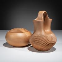 Pottery Wedding Vase and Jar